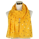 Foxm-re-charpe-femmes-foulards-luxe-brillant-blanc-marine-jaune-bronzant-feuille-or-chat-charpe-ch