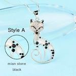 SINLEERY-mignon-opale-pierre-strass-Animal-chat-pendentif-Long-colliers-pour-femmes-fille-bijoux-cadeaux-MY410
