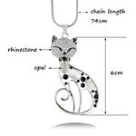 SINLEERY-mignon-opale-pierre-strass-Animal-chat-pendentif-Long-colliers-pour-femmes-fille-bijoux-cadeaux-MY410