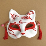 Masque-de-Cosplay-Anime-japonais-peint-la-main-peint-pour-Halloween-demi-masque-facial-renard-masques