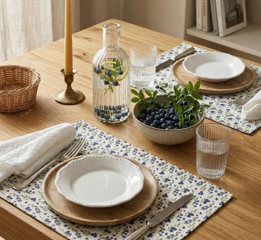 sets de table myrtilles