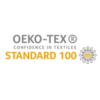 "Coton certifié Oeko-Tex, garanti sans substances nocives"
