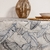 nappe enduite blanc et bleu palmier collection jungle