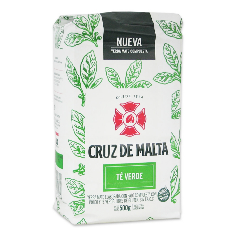 Yerba Maté Thé vert Argentine avec tiges CRUZ DE MALTA