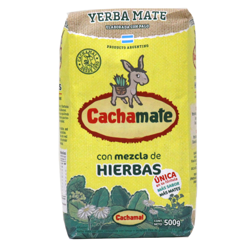 Yerba Mate cachamate jaune mélange d'herbes