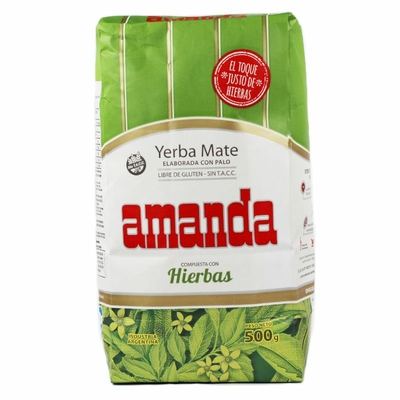 Amanda Yerba Maté mélange d'herbes avec tiges