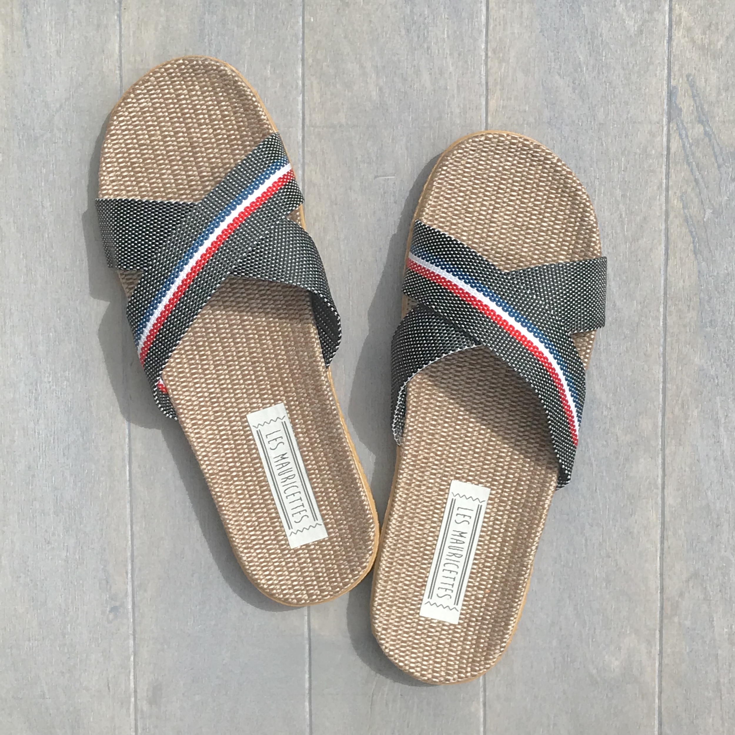 Les Mauricettes de François claquettes homme plage
