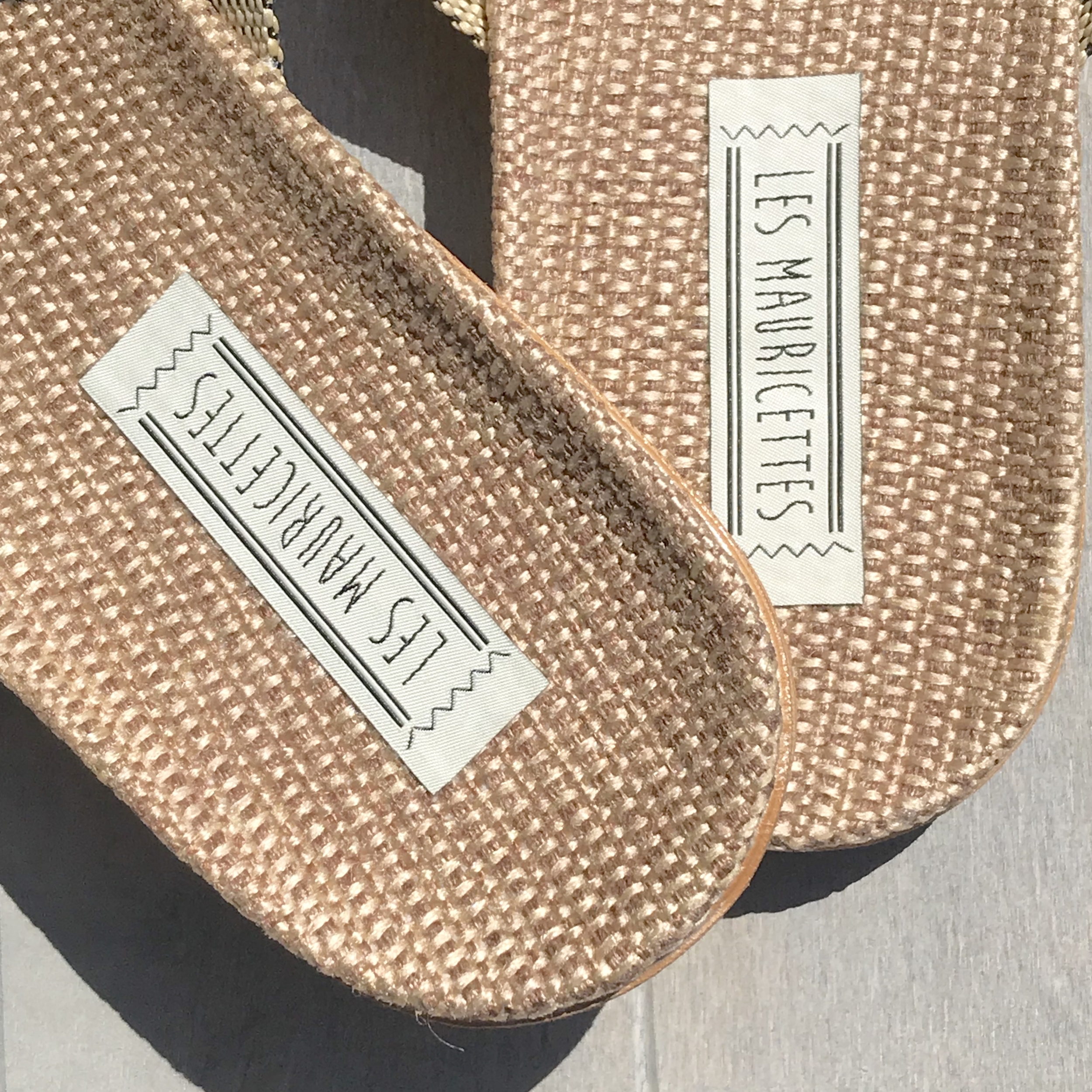 Les Mauricettes de Charles claquettes plage et vacances légères