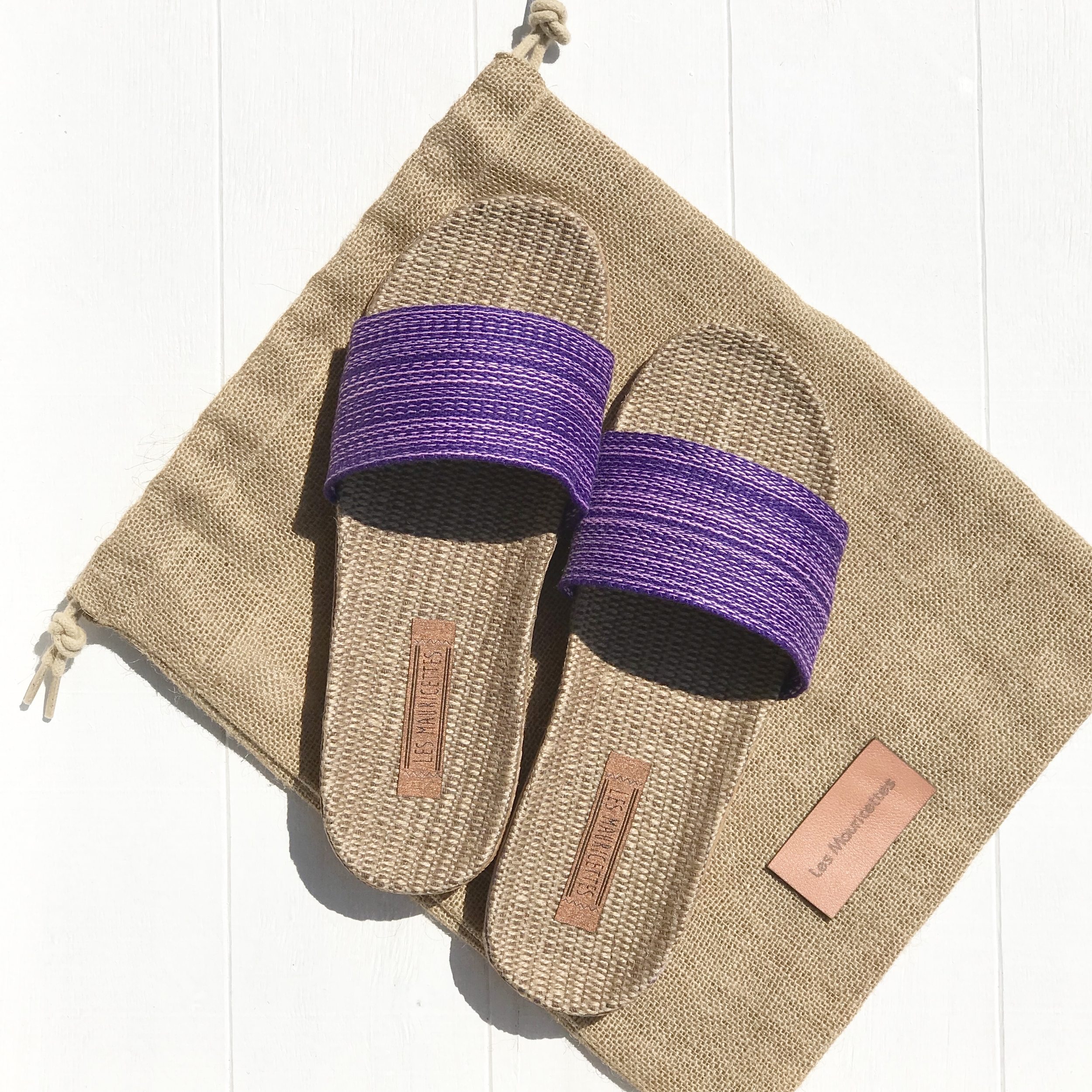 Les Mauricettes de Sidonie sandalettes plage et vacances légères violette