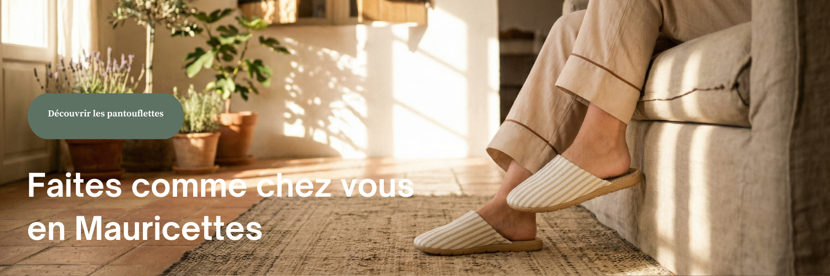 Les modèles Pantouflettes des Mauricettes 