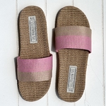 Les Mauricettes dEdith, sandales de plage légères rose et beige pour voyage