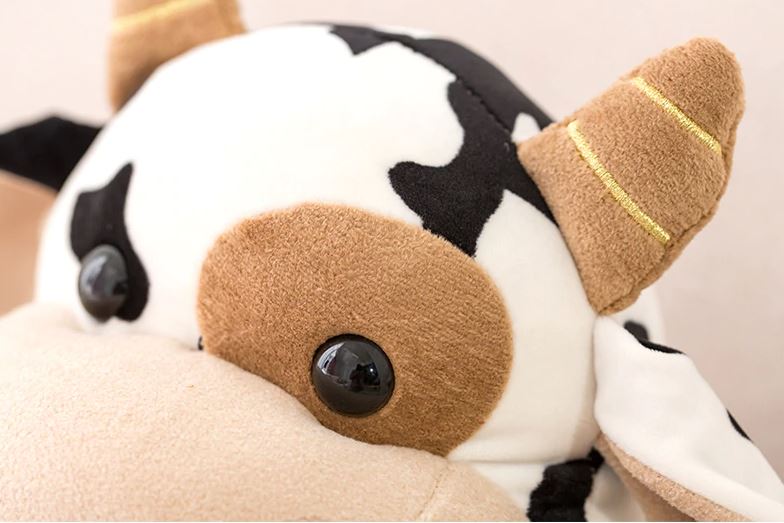 vrai vache peluche