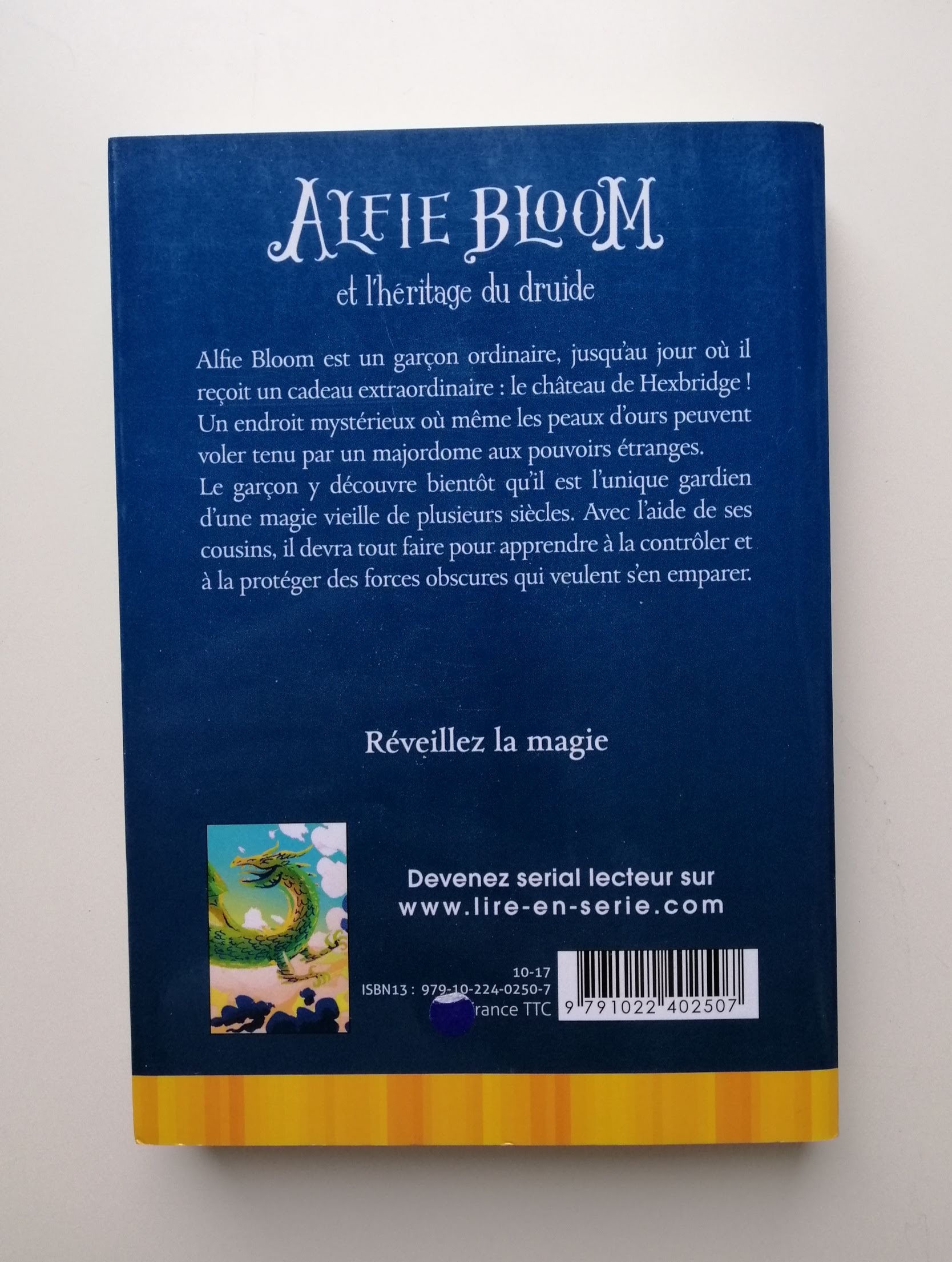 Alfie Bloom et lhéritage du Druide - Gabrielle Kent - Michel Lafon- Poche - LBA - III