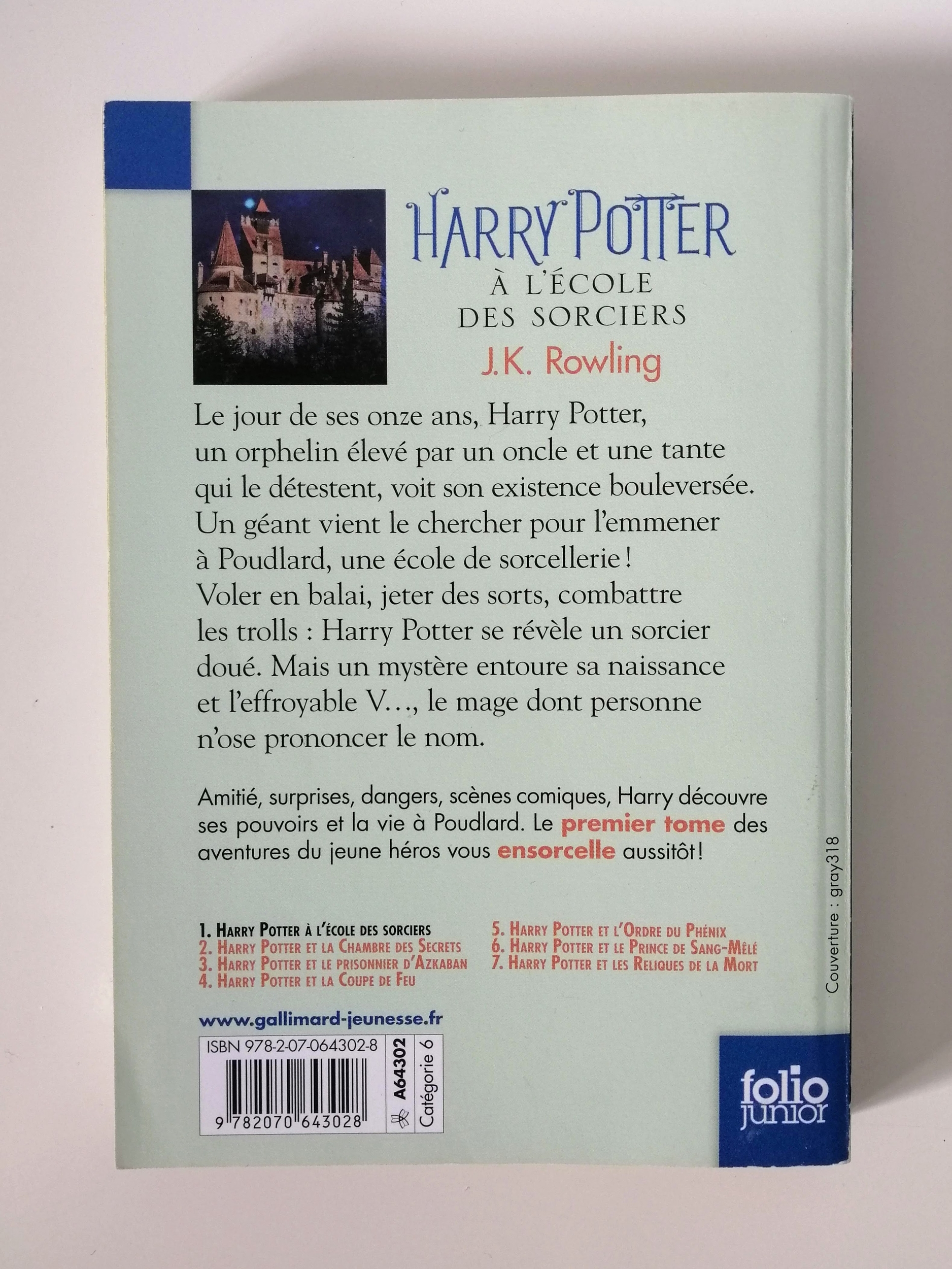 Harry Potter à lécole des sorciers J.K. Rowling