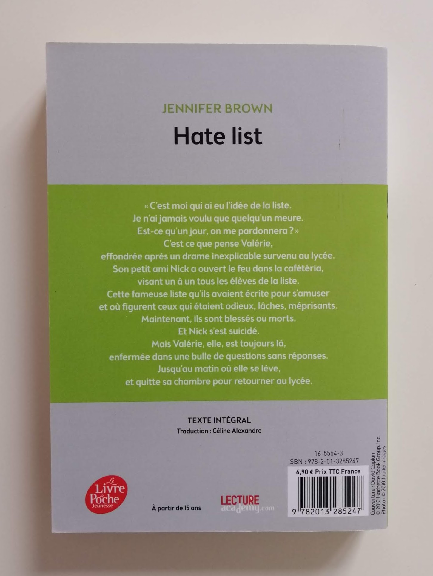 Hate List - Jennifer Borwm - Roman - Poche