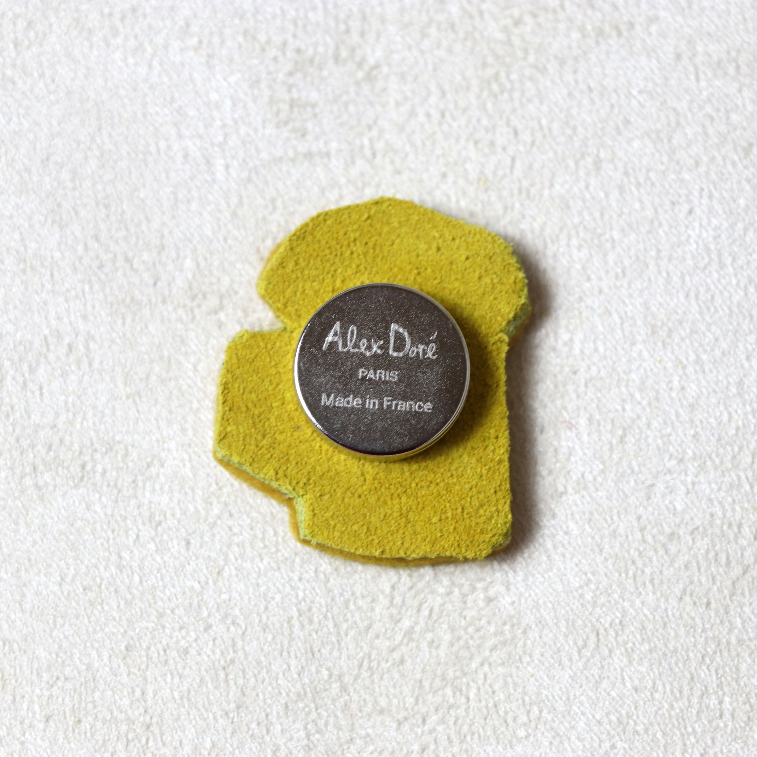 Broche Brodée aimant Alex Doré Paris Bière verso