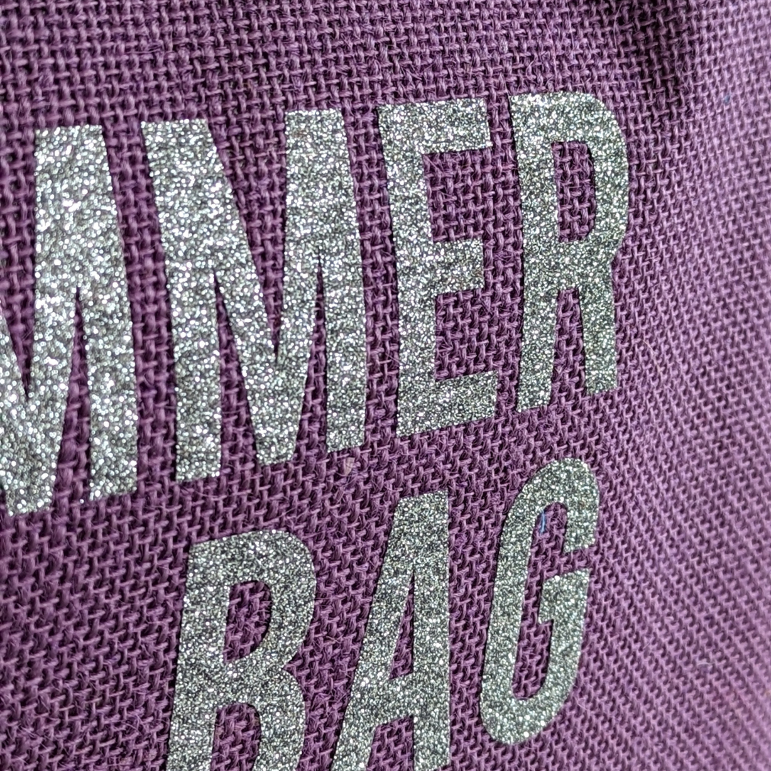 sac plage jute parme My Summer Bag glitter argent Alex Doré Paris 4