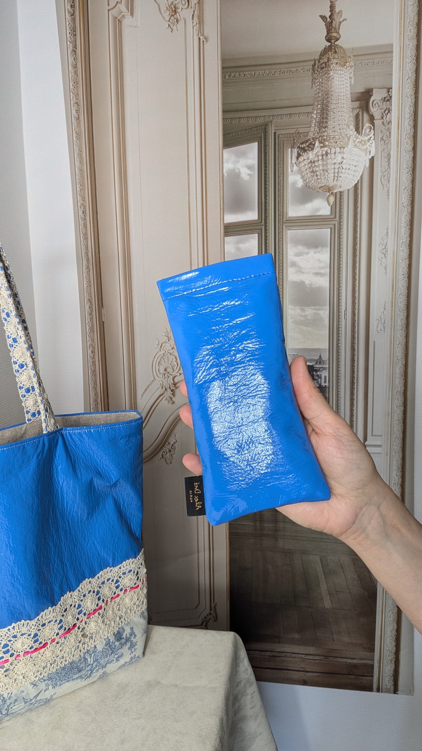 Etui lunettes imperméable bleu Alex Doré Paris 2