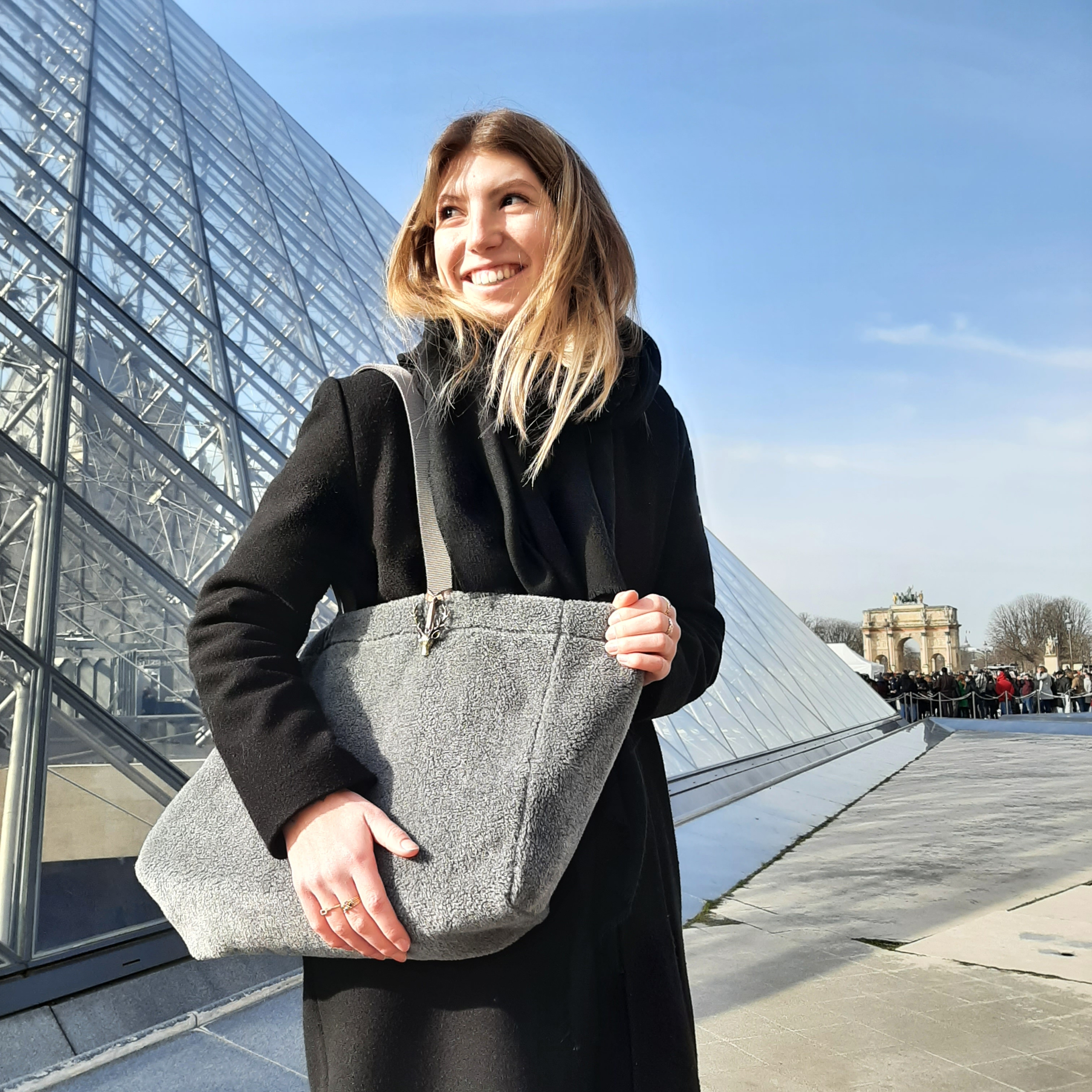 sac mouton Over size gris Alex Doré Paris