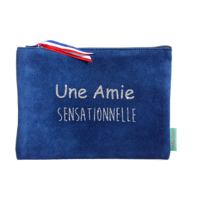 Pochette en suédine PERSONNALISABLE