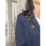 broche brodée Alex Doré Paris portée3