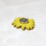 Broche Brodée aimant Alex Doré Paris Edelweiss verso