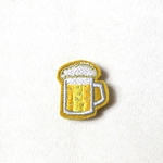 Broche Brodée aimant Alex Doré Paris Bière