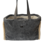 sac mouton oversize gris ganse ecru Alex Doré Paris