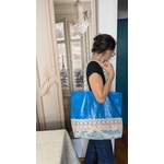 Sac cabas plage et ville reversible Alex Doré Paris lin 2