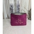Trousse multipoches suedine fuchsia Alex Doré Paris