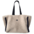 Sac cabas oversize mouton écru Alex Doré Paris ganse noire
