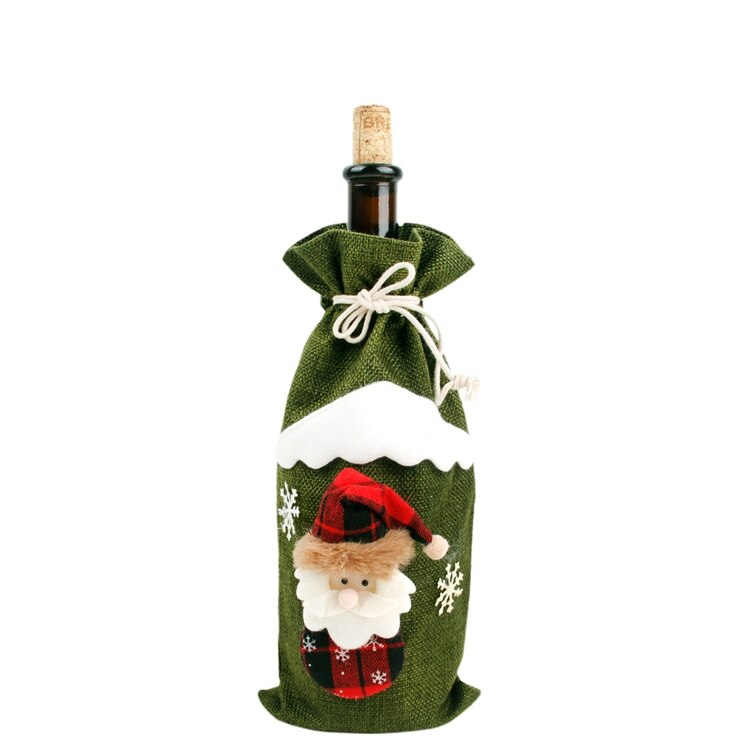 decoration-de-bouteille-pour-noel-toile-de-jute