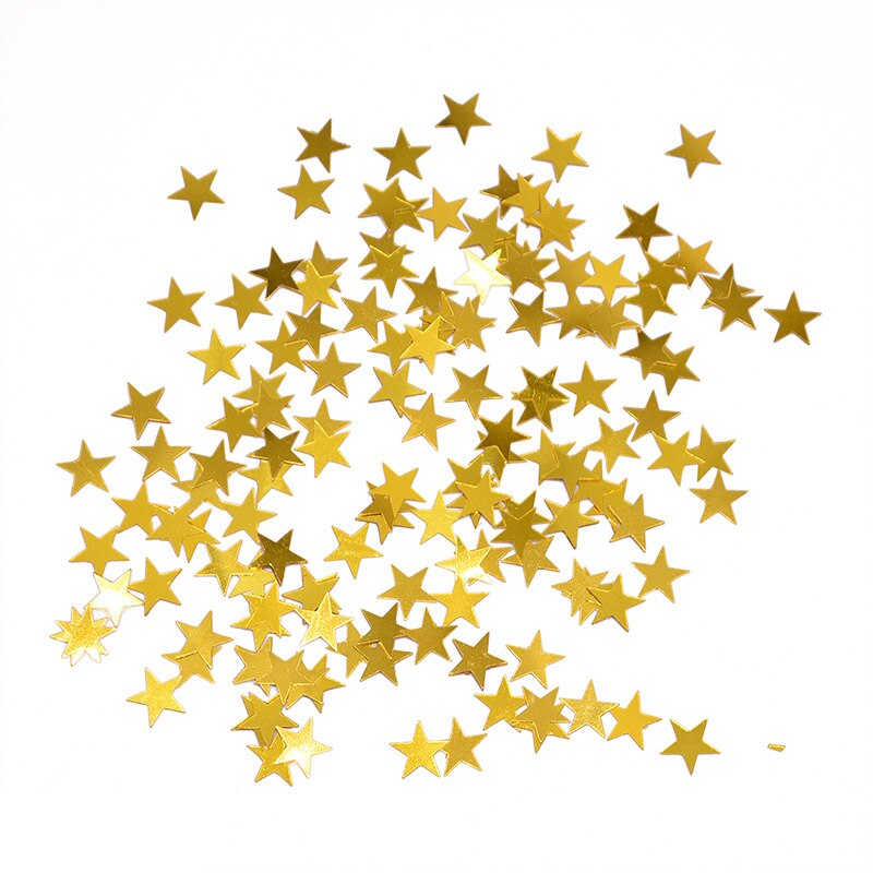 Confettis de table étoiles dorées