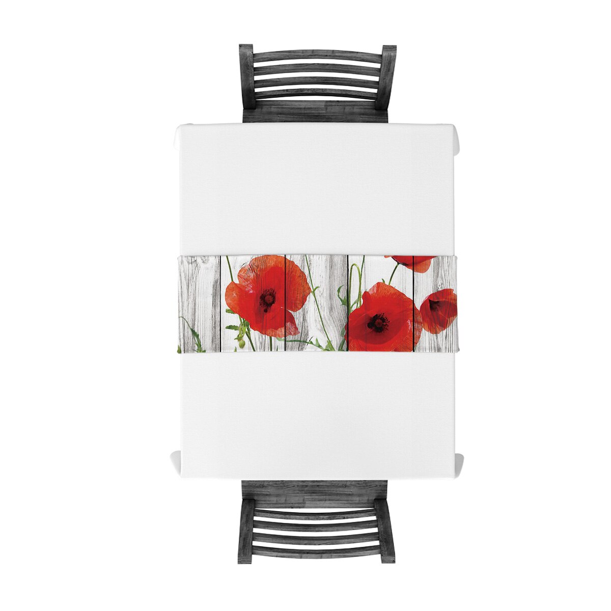 chemin-de-table-coquelicot-fleur-anniversaire