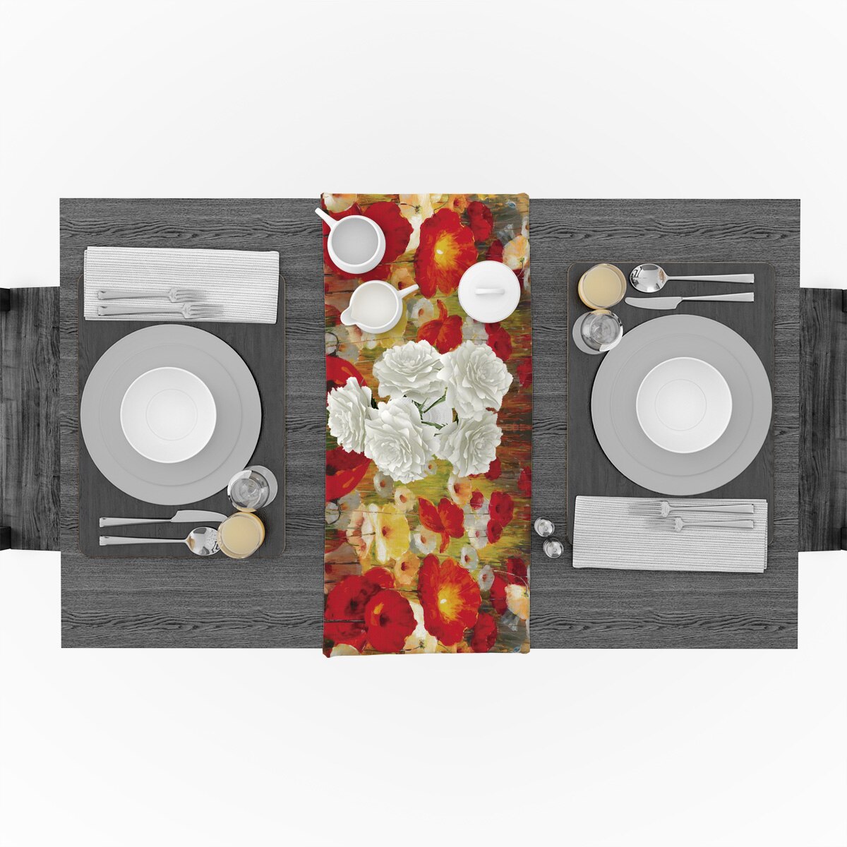 chemin-de-table-champetre-anniversaire-marguerite
