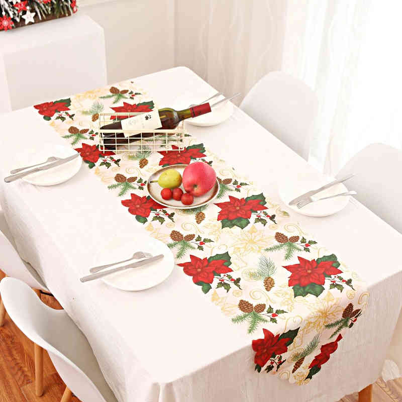 chemin-de-table-theme-noel-fleur