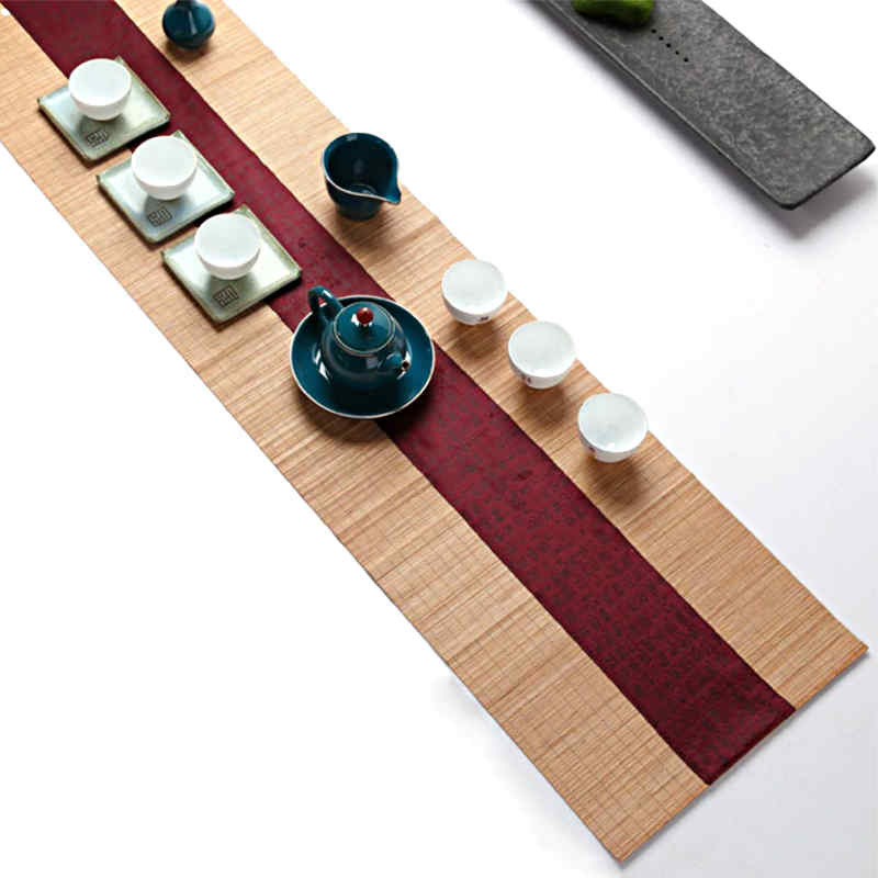 chemin-de-table-japonais-bambou-rouge