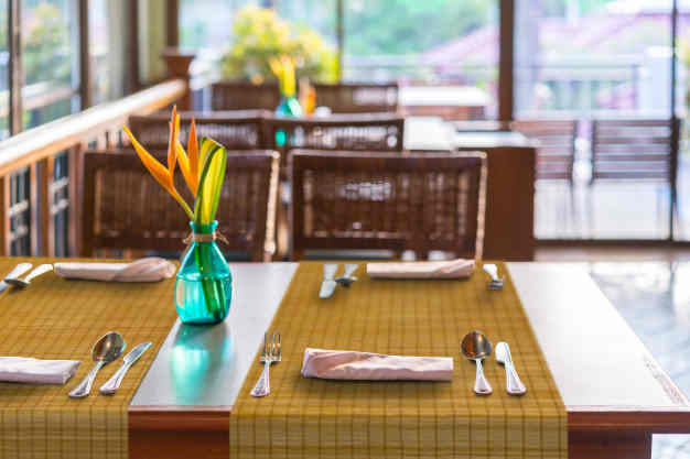 decoration table bambou
