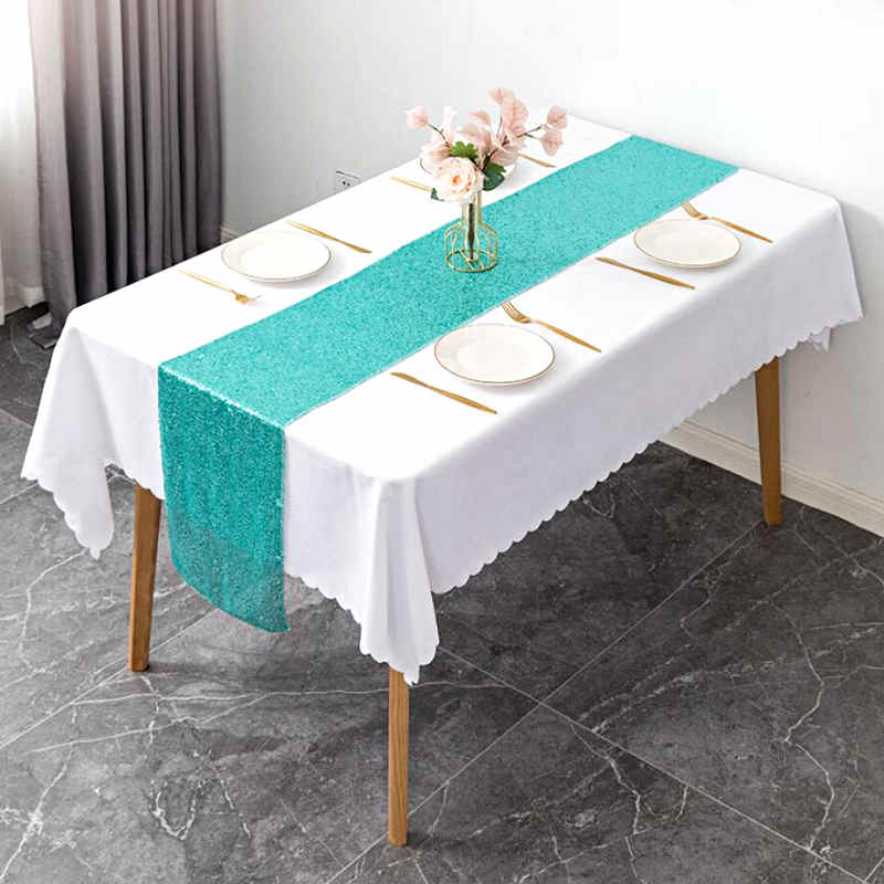 chemin-de-table-en-sequin-turquoise