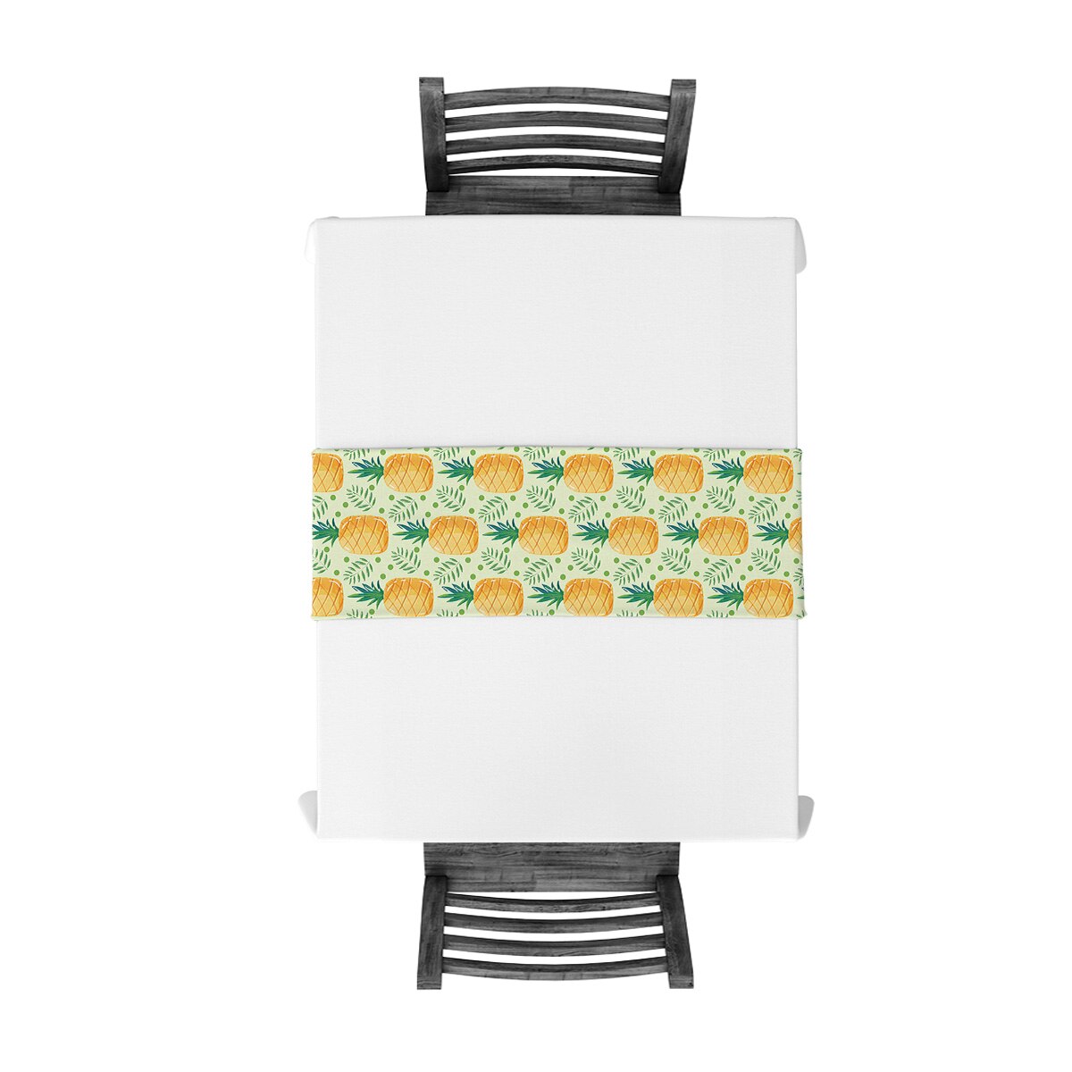 chemin-de-table-tropical-ananas-anniversaire