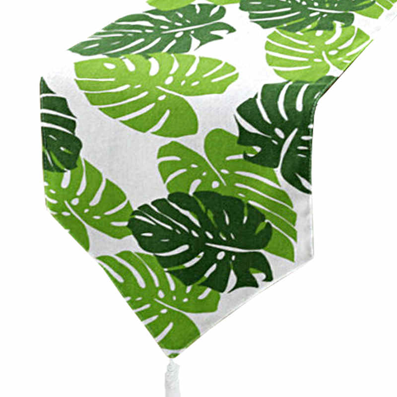 PALME <br />Chemin de table feuille tropicale