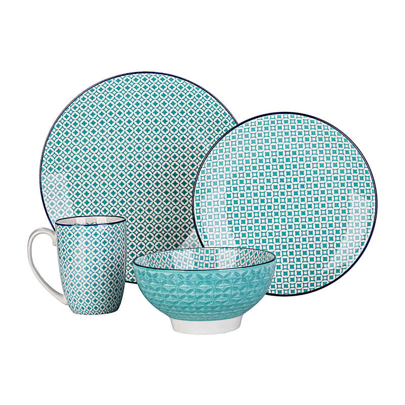 service-de-table-carreaux-de-ciment-turquoise