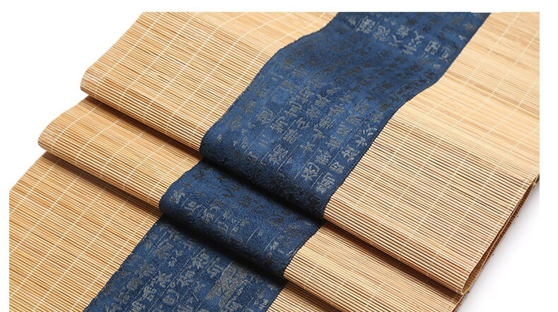  Chemin de table bambou  naturel japonais D co 