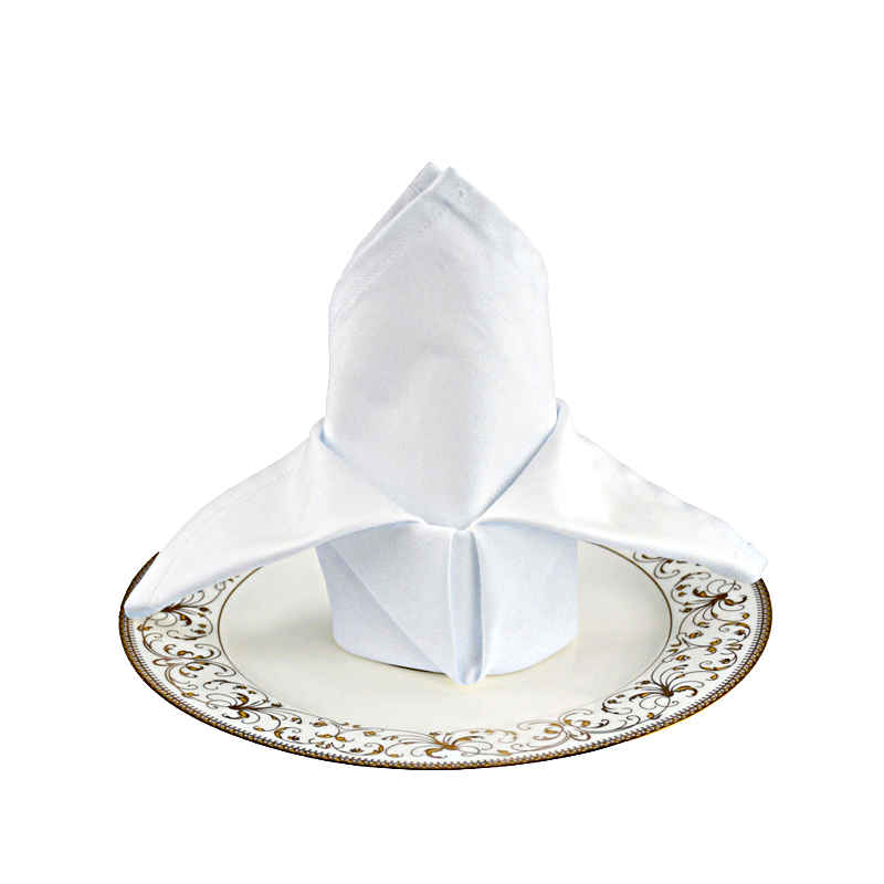 NANKIN <br />Serviettes de table tissu coton blanc (x6)