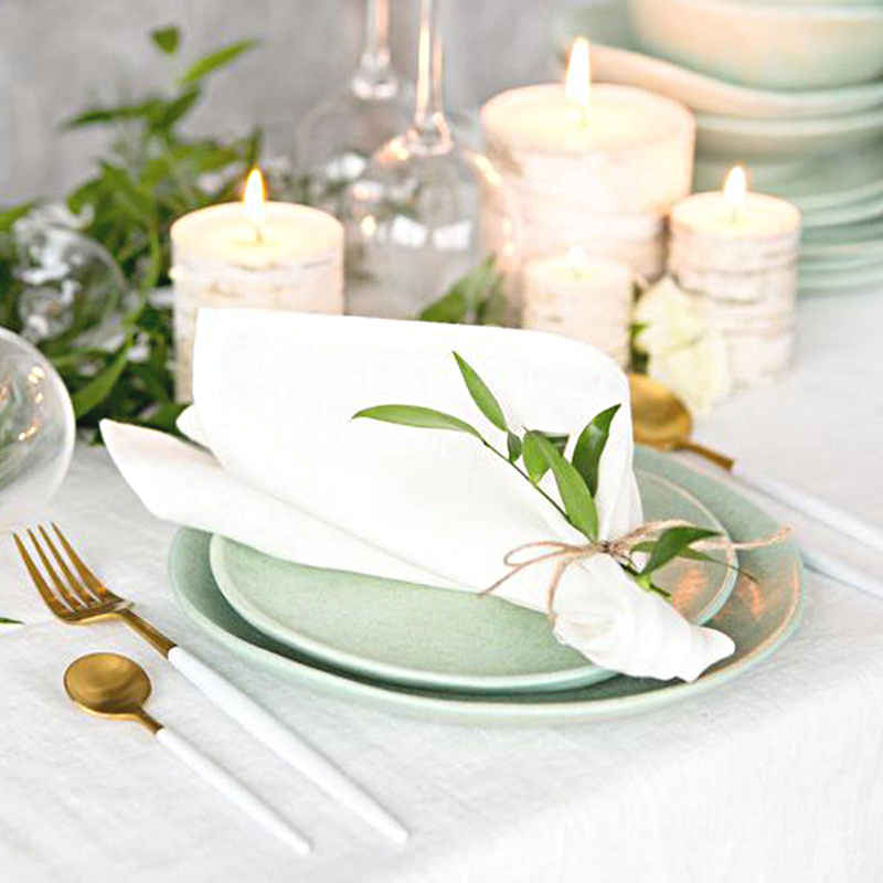 serviettes-de-table-tissu-coton-blanc-tissu