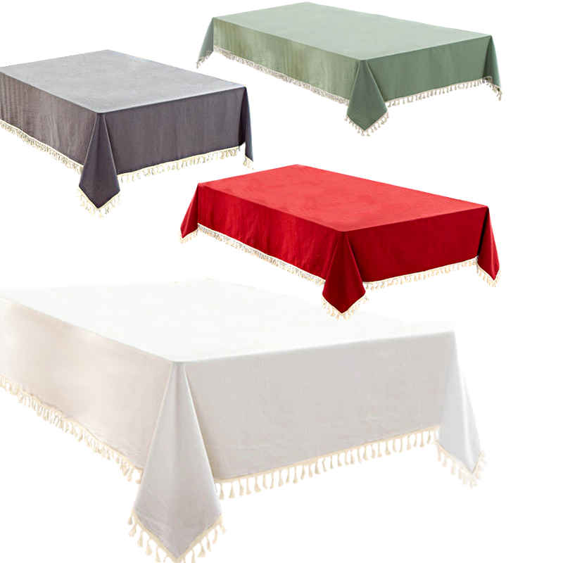 Polyester La Jupe de Table en Lin Polyester en Popeline 6,4 m 73,7 cm de Long avec 20 L-Clips 640 x 15.66 x 0.5 cm Red 