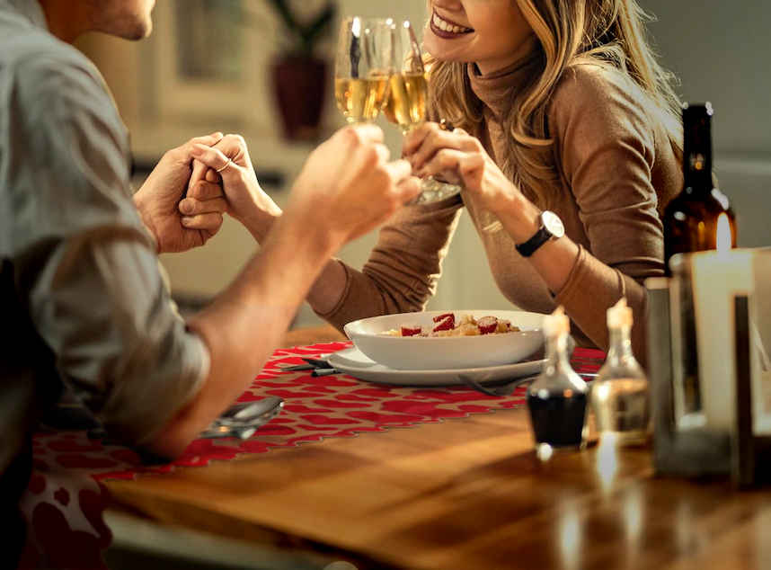 chemin de table romantique