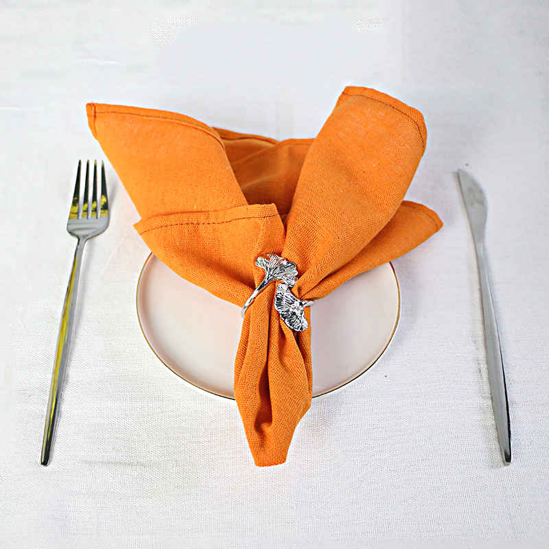 serviette-de-table-tissu-orange