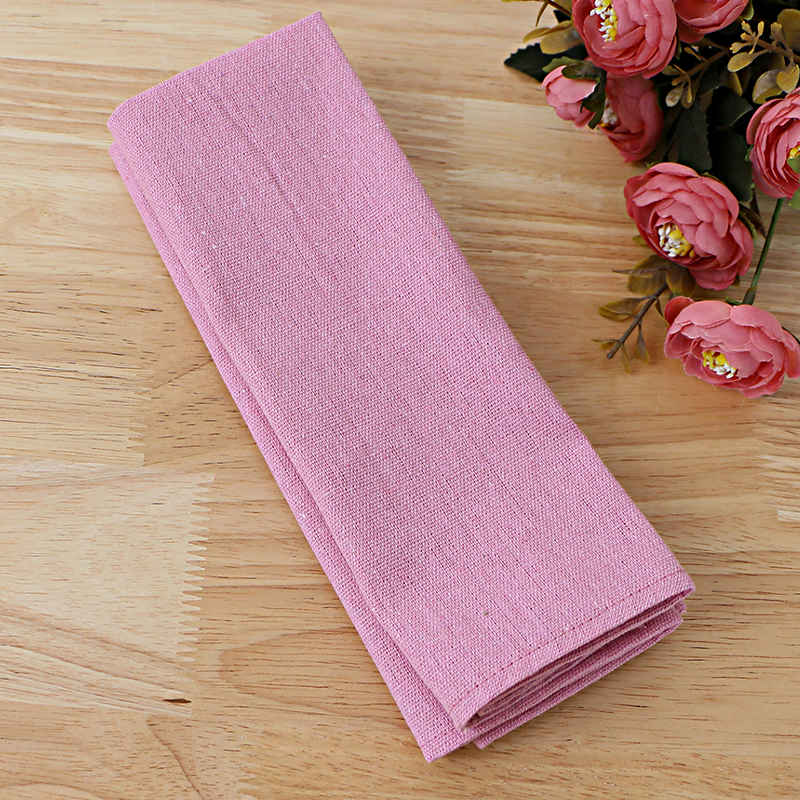 serviette-de-table-tissu-rose-poudre