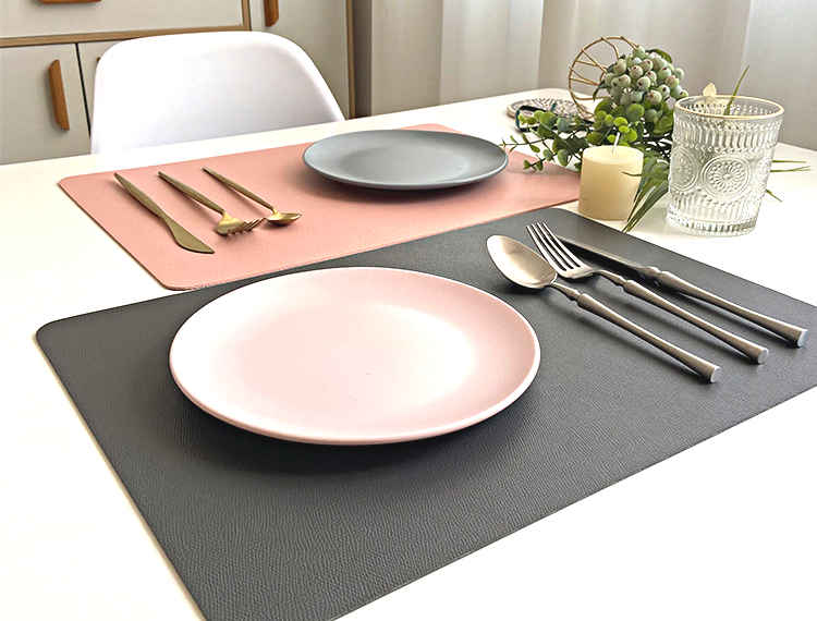 set de table rectangulaire imitation cuir amazon